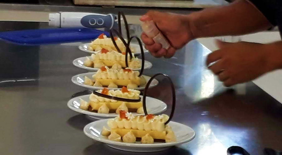 Postre Concordia, con productos regionales y nueces pecán